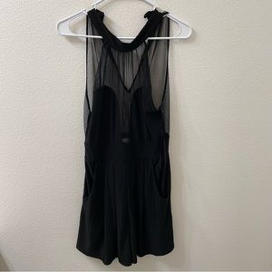 Arden B romper black medium NWT